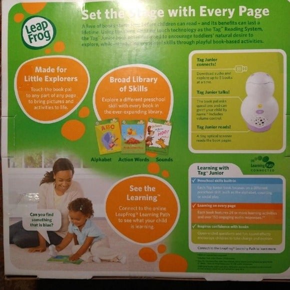 LEAPFROG LEAPREADER JUNIOR BOOK PAL READING SYSTEM VIOLET PURPLE SEALED NEW! - Picture 13 of 15